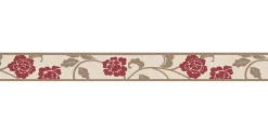 Tapetenbordüre Borte Blüten Blätter creme AS 2820-19