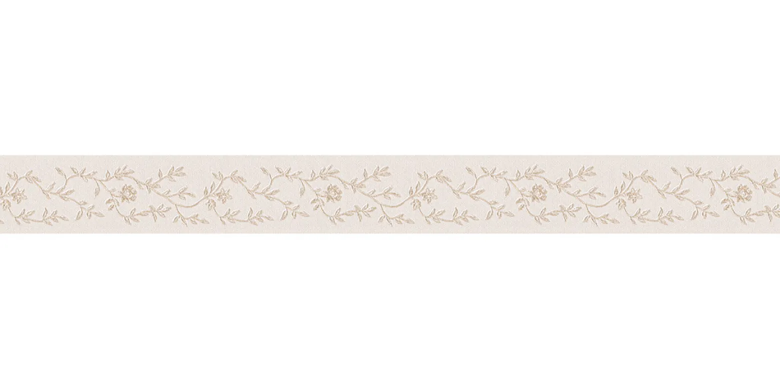 Tapetenbordüre Borte Ranken Blüten creme AS 30299-1