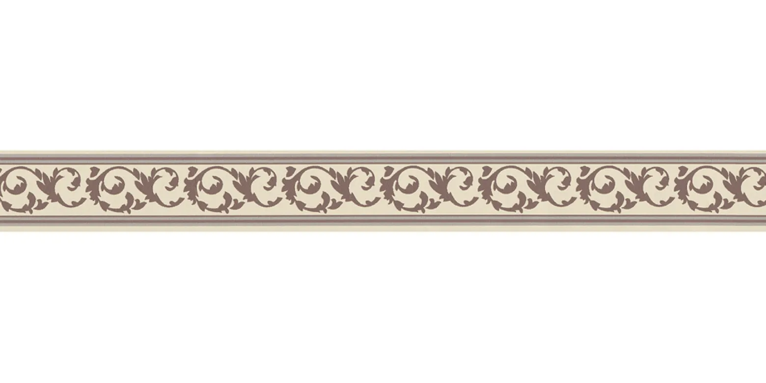Tapetenbordüre Borte Ranken creme braun AS 2591-10