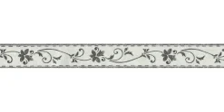 Tapetenbordüre Borte Ranken grauweiß schwarz AS 2590-11