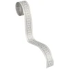 Tapetenbordüre Griechisch creme silber Glanz 2813-19