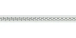 Tapetenbordüre Griechisch creme silber Glanz 2813-19