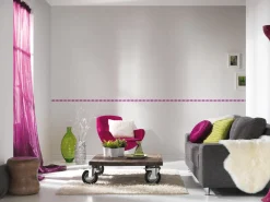 Tapeten Bordüre Kinder Herzen pink weiß AS 2818-38