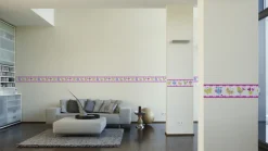 Tapeten Bordüre Kinder Tiere Herzen bunt AS 8954-17