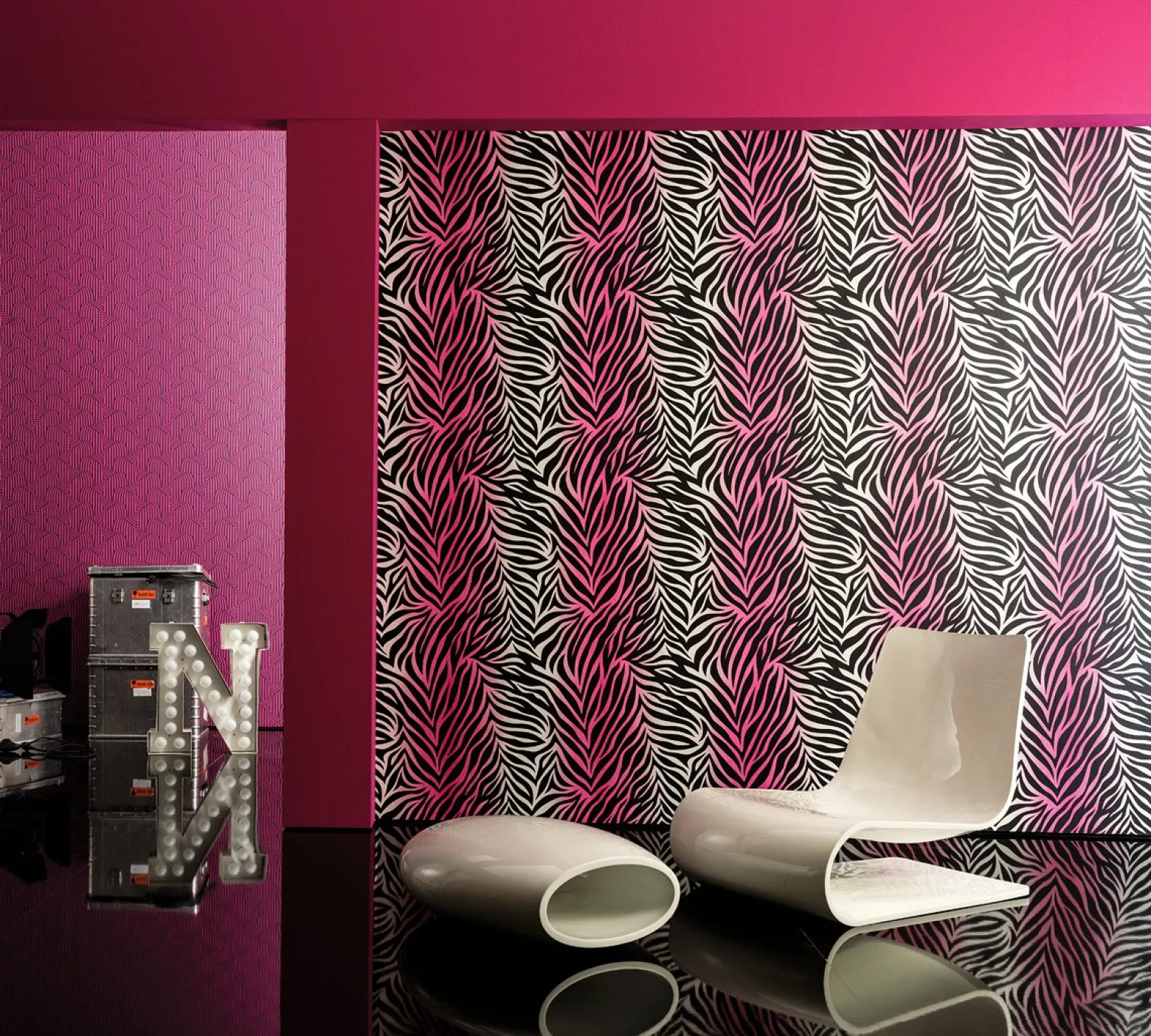 Tapete Nena Designer Marburg Grafisch pink 57258