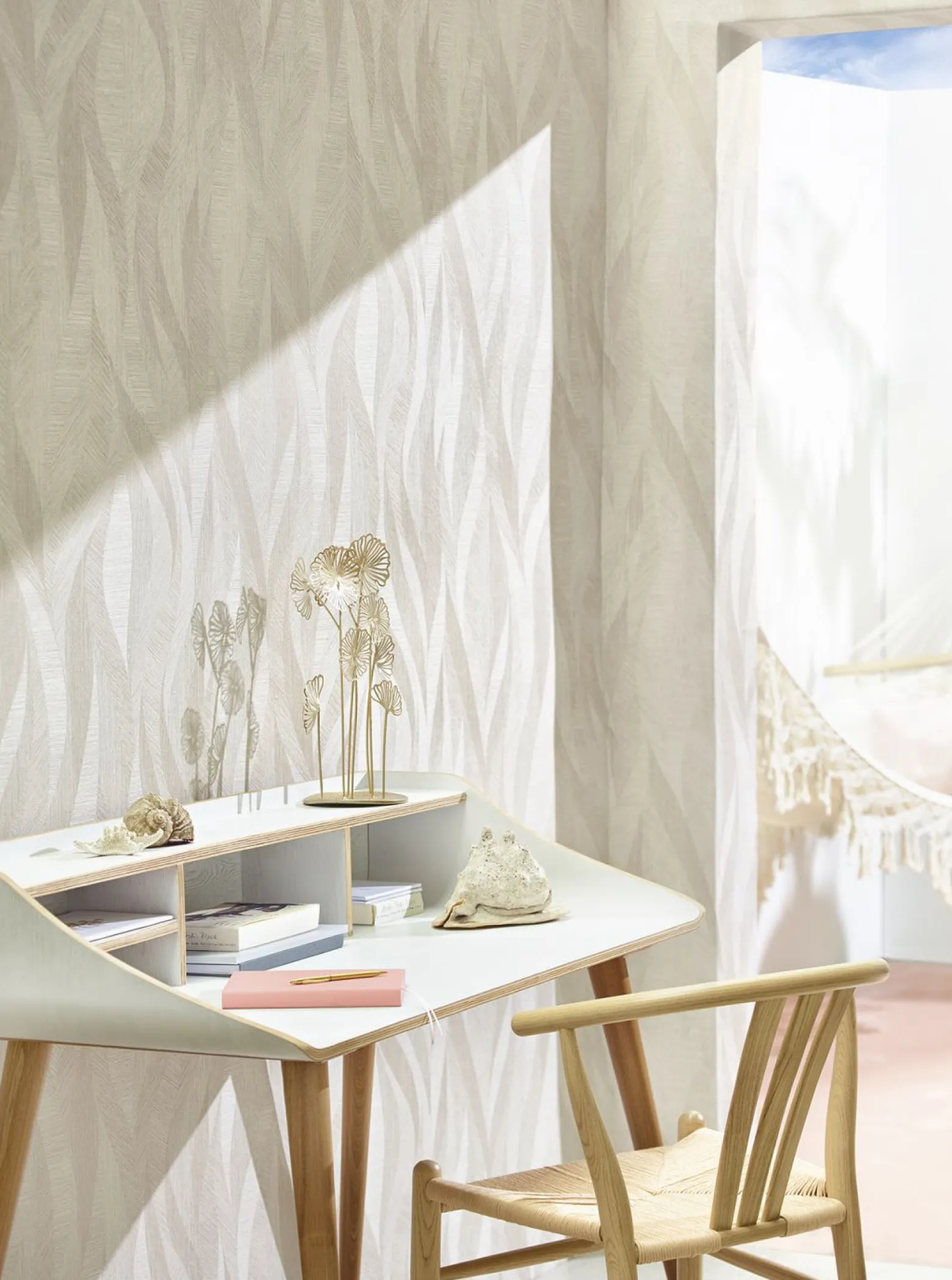 Tapete Papis Loveday Beige Wellenmuster 86722