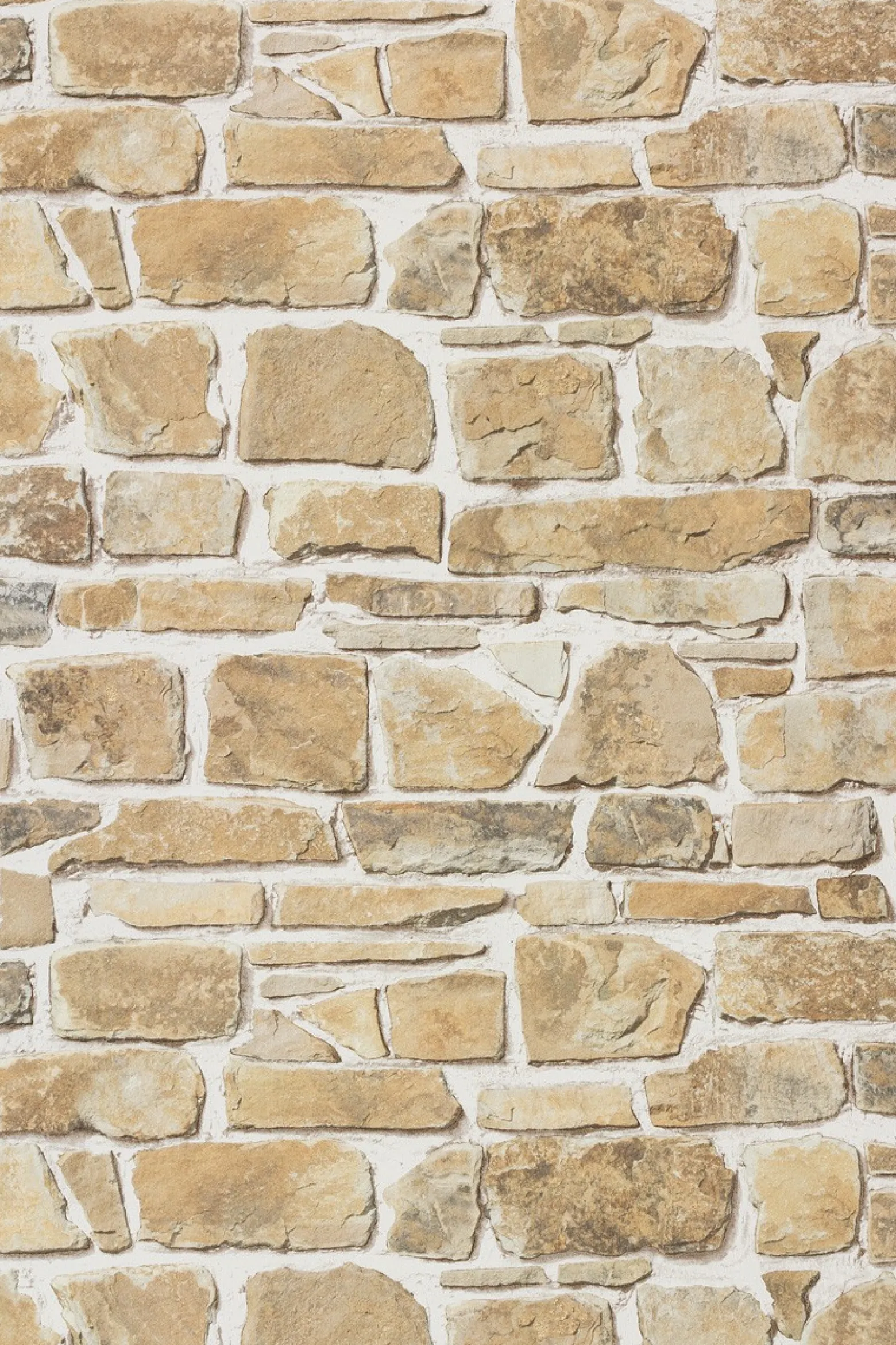 Tapete Rasch 265606 Steintapete beige Mauer