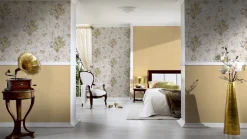 Tapete Romantica Blumen weiß gold AS Creation 30647-4
