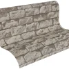 Tapete Steinmauer Vintage beige 95834-2