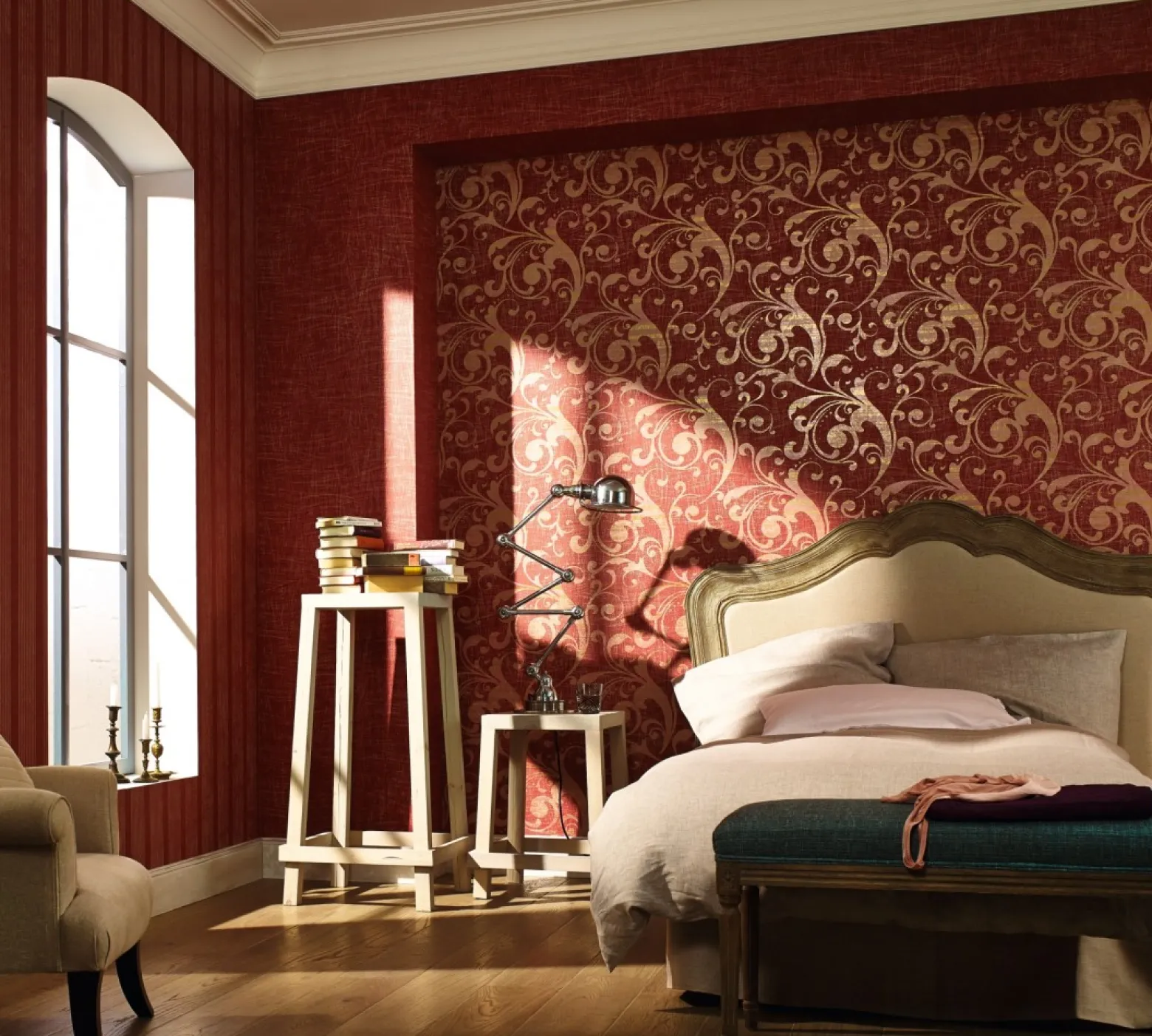 Tapete Struktur blau beige Marburg La Veneziana 53110