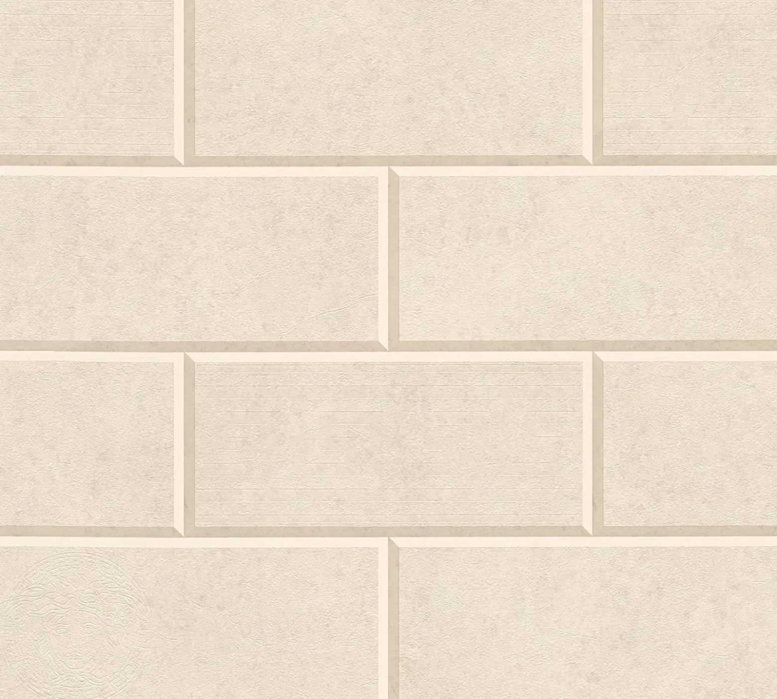Tapete Versace Home Fliesen 3D creme-beige 34322-1