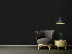 Tapete Versace Home Griechisch schwarz Metallic 93523-4