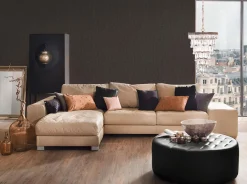 Tapete Versace Home Holzmaserung schwarz Glanz 370524