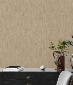 Tapete Versace Home Holzmaserung beige Glanz 370522