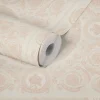 Tapete Versace Home Kacheln rosa creme Metallic 370556
