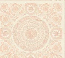 Tapete Versace Home Kacheln rosa creme Metallic 370556