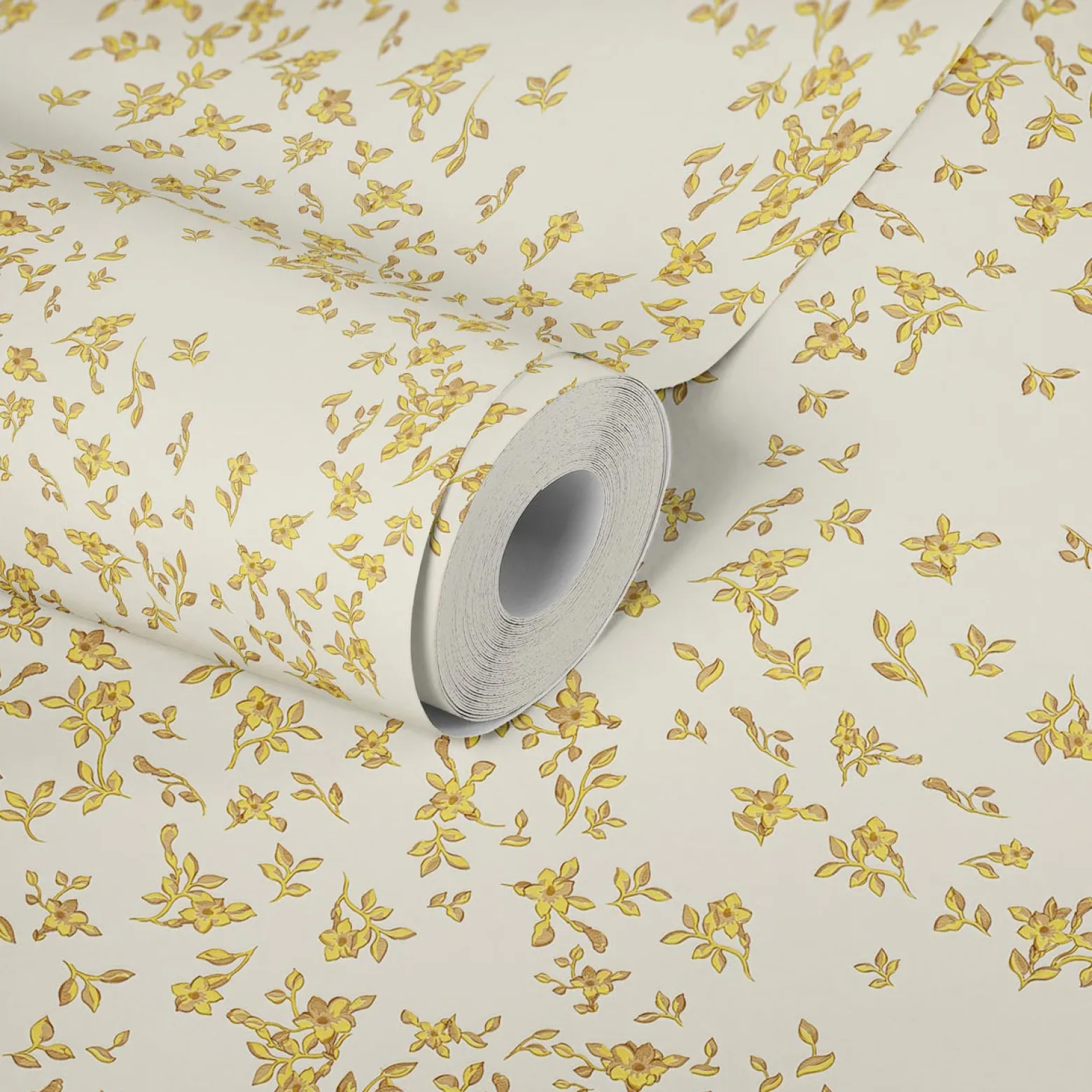 Tapete Versace Home Kleine Blumen creme-weiß 935855