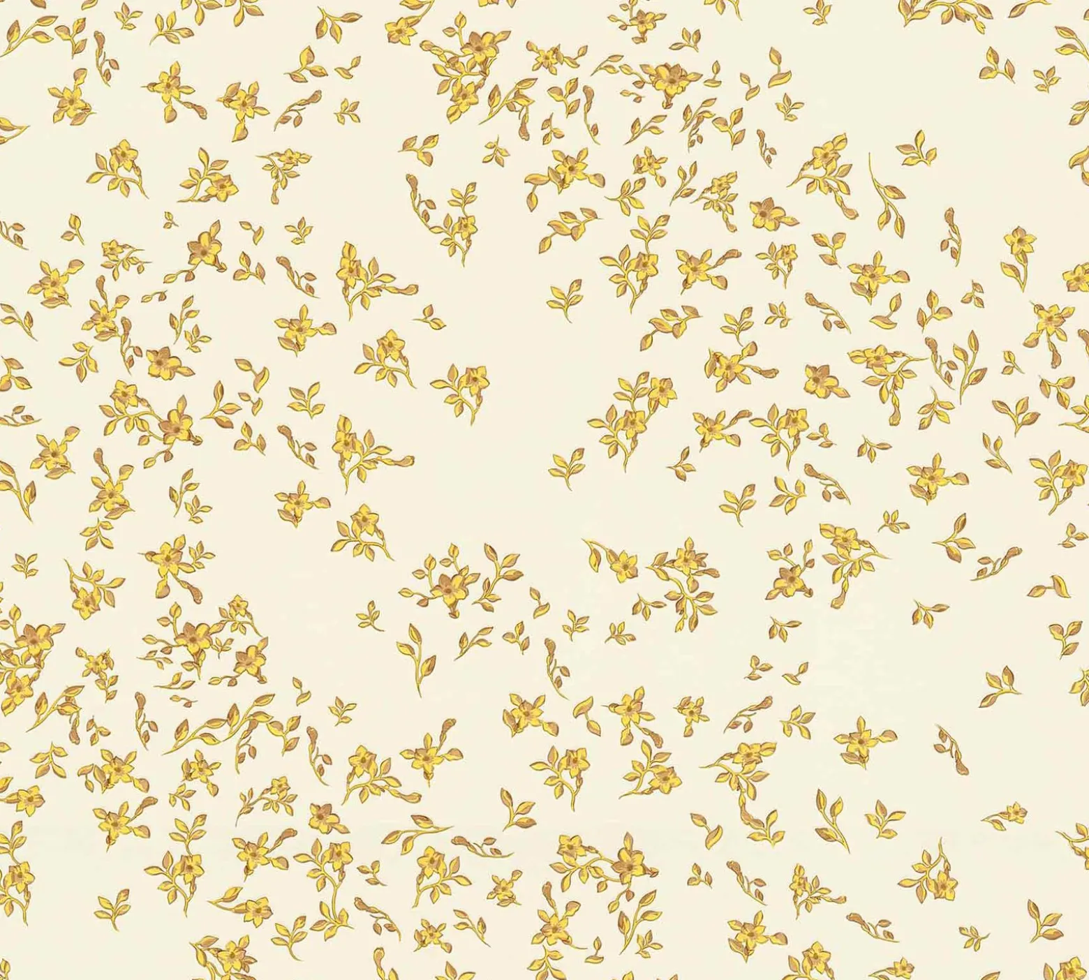Tapete Versace Home Kleine Blumen creme-weiß 935855