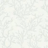 Tapete Versace Home Korallen blau weiß Metallic 34497-2