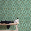 Tapete Versace Home Kreise mint-grün Metallic 370497