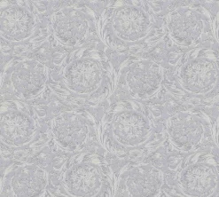 Tapete Versace Home Ornament silber-grau Metallic 366924