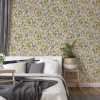 Tapete Versace Home Ranken rosé blau Glitzer 34325-6