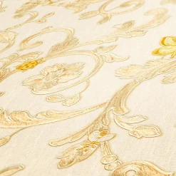 Tapete Versace Home Ranken weiß gold Glitzer 34325-1