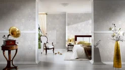 Tapete Versace Home Teller creme-weiß Metallic 34901-4