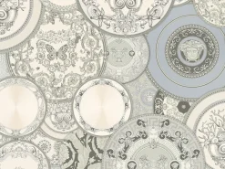 Tapete Versace Home Teller silber-weiß Metallic 34901-3