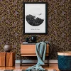 Tapete Versace Home Vögel schwarz Metallic 370531