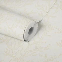 Tapete Versace Korallen beige creme Metallic 34497-1