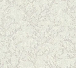 Tapete Versace Korallen flieder weiß Metallic 34497-4