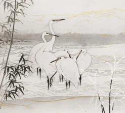 Tapete Vögel Reiher Asia Guido Maria Kretschmer weiß