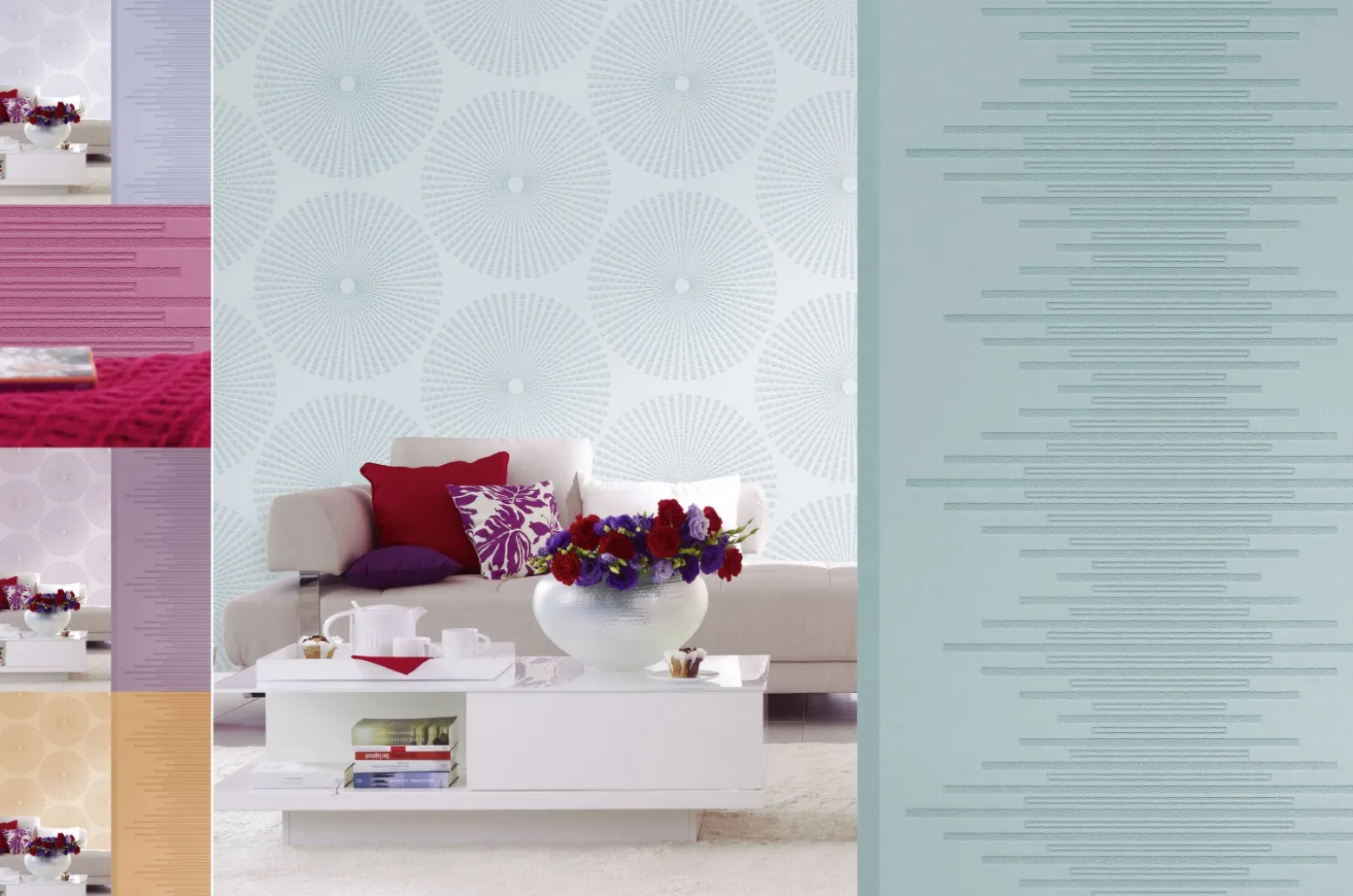 Tapete Vlies überstreichbar Blumen XXL 3D 9330