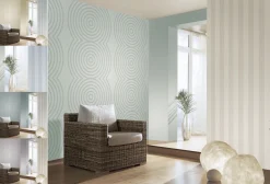 Tapete Vliesüberstreichbar Streifen 3D 9436