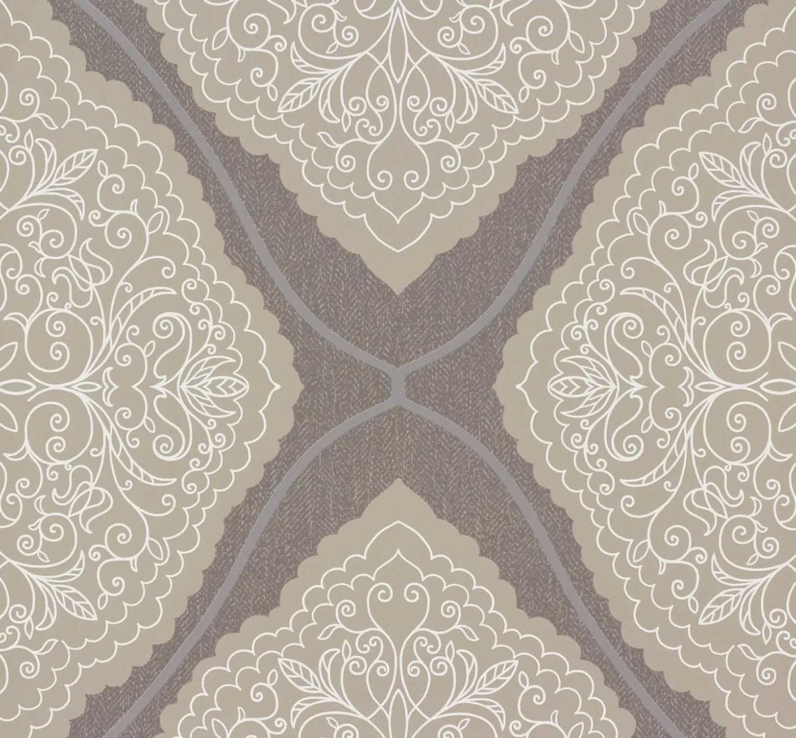 Tapete Zuhause Wohnen Marburg grau Ornament 57101