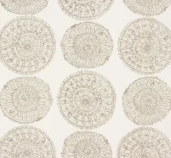 Tapete Zuhause Wohnen Marburg weiß beige Blumen 57126