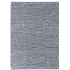 Teppich Flachgewebe Schöner Wohnen einfarbig blau Poppy