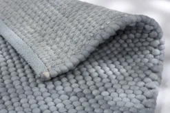 Teppich Flachgewebe Schöner Wohnen einfarbig blau Poppy