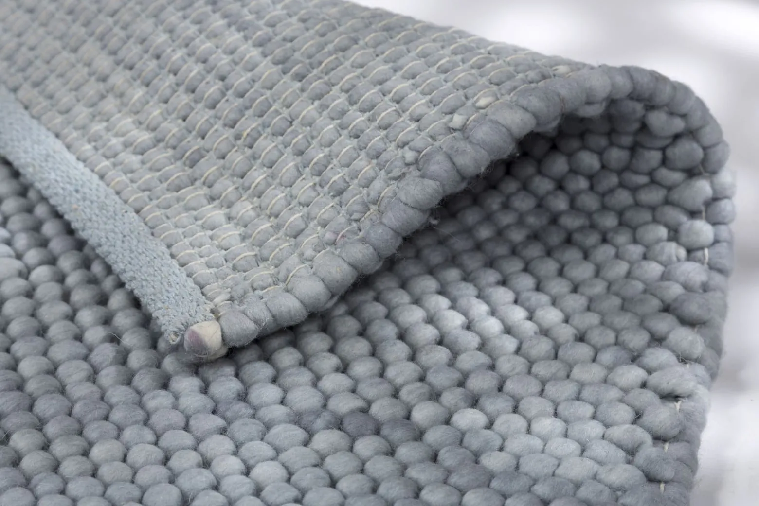 Teppich Flachgewebe Schöner Wohnen einfarbig blau Poppy