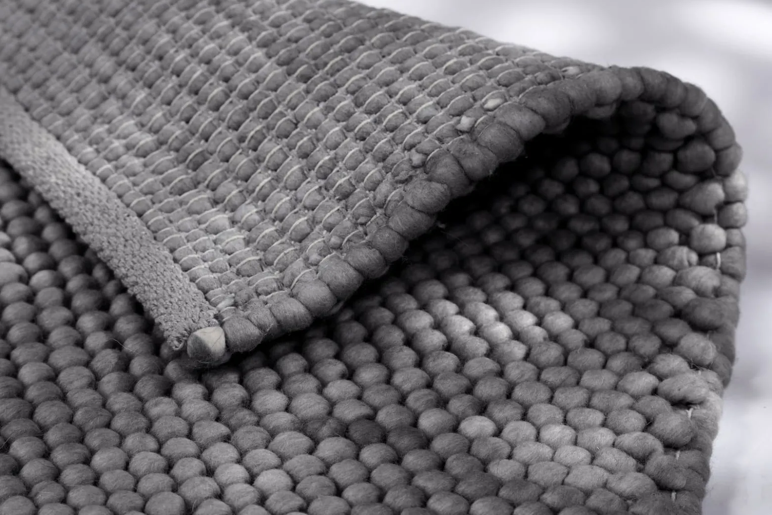 Teppich Flachgewebe Schöner Wohnen uni anthrazit Poppy