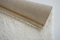 Teppich flauschig einfarbig weiß Hochflor Astra Salerno