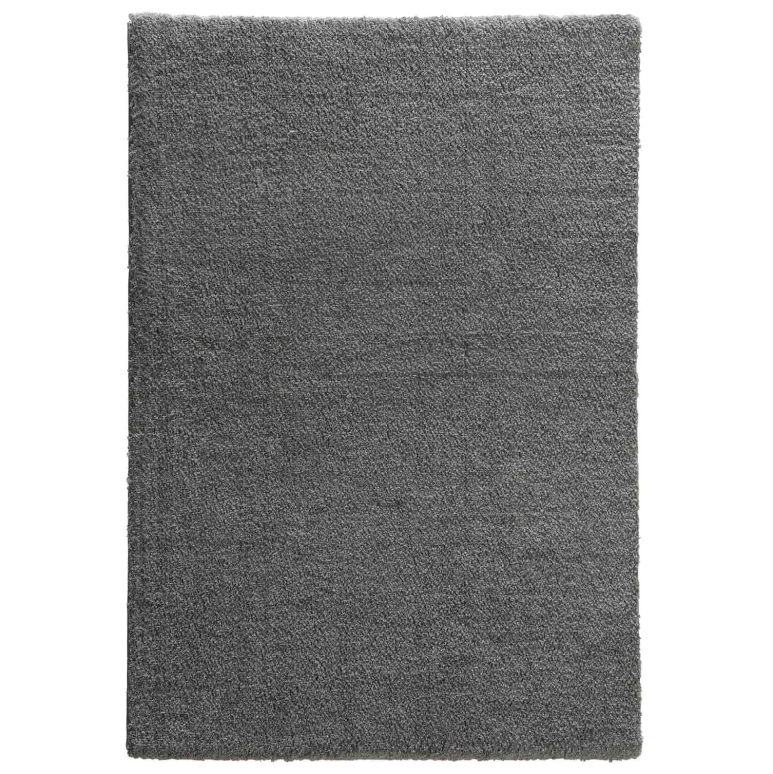 Teppich flauschig einfarbig grau Hochflor Astra Salerno