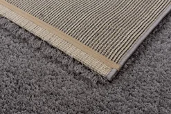Teppich flauschig einfarbig grau Hochflor Astra Salerno