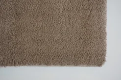 Teppich flauschig einfarbig braun Hochflor Astra Salerno