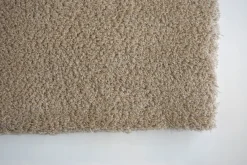 Teppich flauschig uni hellbraun Hochflor Astra Salerno