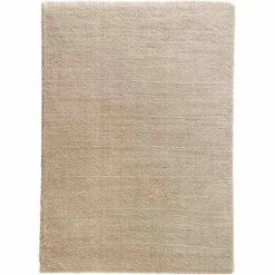 Teppich flauschig uni hellbraun Hochflor Astra Salerno