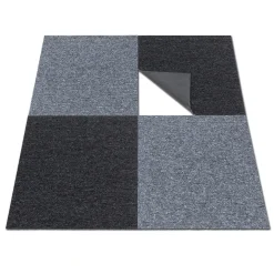 Teppichfliese Diva schwarz 50x50 cm