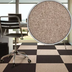 Teppichfliese Teppichplatte Diva Braun Beige 50x50 cm