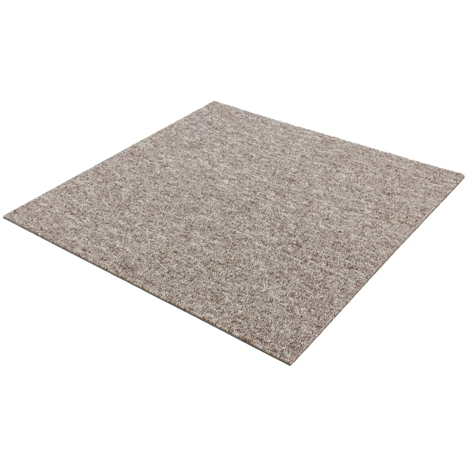 Teppichfliese Teppichplatte Diva Braun Beige 50x50 cm